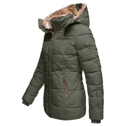 Cold Weather Insulated Snow Jacket with Hood
