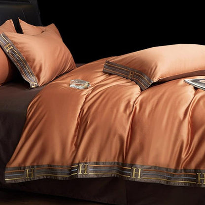 Luxury Soft Embroidered 4 Piece Bed Sheet Set